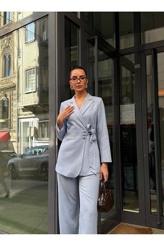 BEL DETAYLI CEKET- PANTOLON