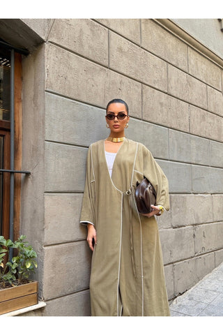 BİYELİ KİMONOLU PANTOLON TAKIM