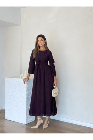 Gipeli Uzun Boy Özel Gün Günlük Uzun Kol Kadın Elbise