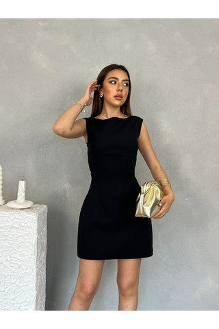 Belden Oturtmalı Mini Günlük Özel Gün Mezuniyet After Kadın Elbise